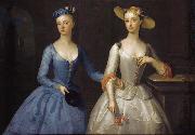 Enoch Seeman Lady Sophia and Lady Charlotte Fermor Spain oil painting artist